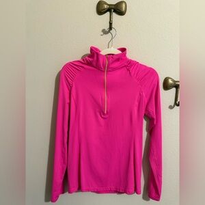 Lilly Pulitzer UPF50+ luxletic Justine half zip pullover long sleeve pink size M